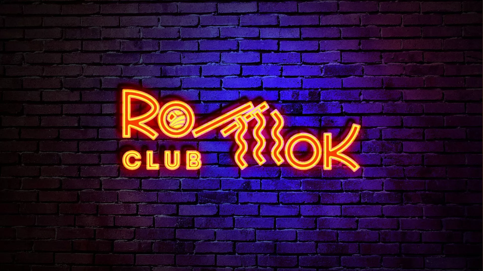 Разработка интерьерной вывески суши-бара «Roll Wok Club» в Усть-Катаве