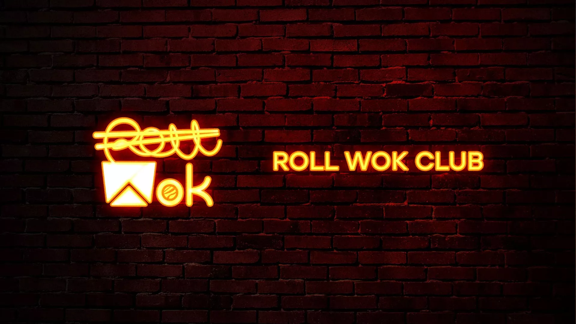Разработка интерьерной вывески суши-бара «Roll Wok Club» в Усть-Катаве